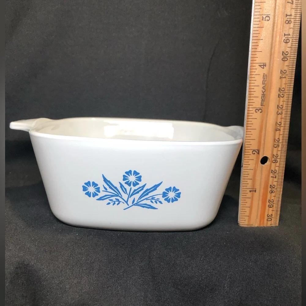CORNINGWARE BLUE CORNFLOWER Small Casserole Dish, No Lid, P-43-B, 2-3/4 cup